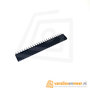 Header female 1x24 pitch 2.54mm 