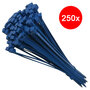 Kabelbinders - Tyraps - Tie wraps - Kabel organizer - 5x250mm - 250 stuks - Blauw