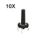 10 Drukknopjes Moment  Microswitch 6x6x15  Microschakelaar Arduino Raspberry Breadboard 