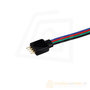 RGB stekker met kabel voor ledstrip male