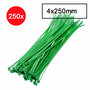 Kabelbinders - Tyraps - Tie wraps - Kabel organizer - 4x250mm - 250 stuks - groen