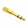 Gold Plated 6.35mm Male to 3.5mm Stereo Jack Adaptor Socket Adapter