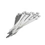 Tie wraps - RVS - 100 stuks - Lengte: 100 mm - Breedte: 4.6 mm - Roestvrij staal - Tie wrap - Kabelbinder - Tie-wrap