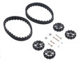 30T Track Set (zwart) voor Robotchassis en Micro‑Motoren - Pololu 3033