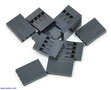 2,54 mm Dupont Krimpconnectorbehuizing: 1x4-Pins – 10 stuks – Pololu-1903