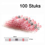 100 stuks Soldeerhulzen Waterdicht - Rood- 22-18AWG