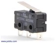 Snap-Action Switch with 16.7mm Lever: 3-Pin, SPDT, 5A Pololu 1402