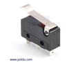 Snap-Action Switch with 15.6mm Bump Lever: 3-Pin, SPDT, 5A Pololu 1405
