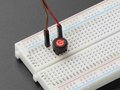 Mini Illuminated Momentary Pushbutton - Red Power Symbol Adafruit 3104