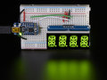 Quad Alphanumeric Display -Yellow-Green 0.54" Digits w/ Backpack Adafruit 2159