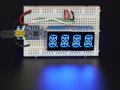 Quad Alphanumeric Display - Blue 0.54" Digits w/ I2C Backpack Adafruit 1912