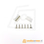 JST PH-2.0  6 pin  connector set haaks