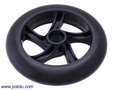 Scooter/Skate Wheel 144×29mm - Black  Pololu 3281