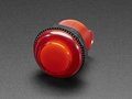 Arcade Button with LED - 30mm Translucent Red  Adafruit 3489