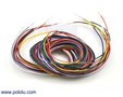 Wires Pre-crimped Terminals 50-Piece 10-Color  M-M 150cm Pololu 2005