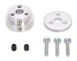 Aluminum Scooter Wheel Adapter for 1/4″ Shaft  Pololu 2675